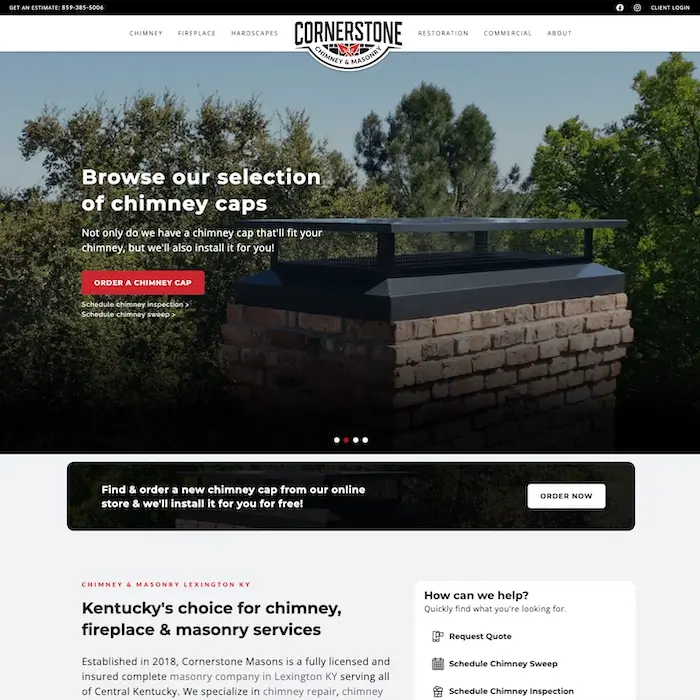 contractor web design website