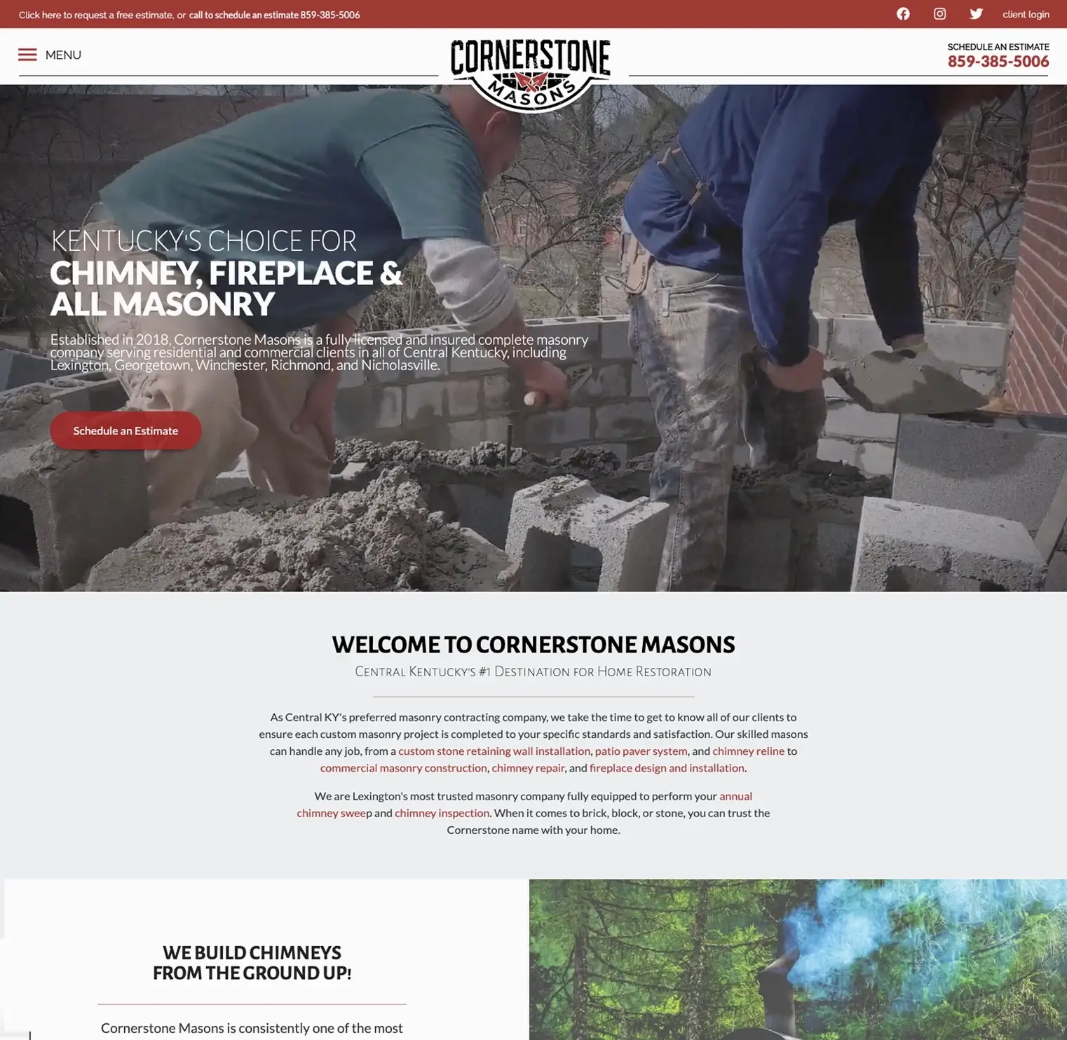 contractor web design website