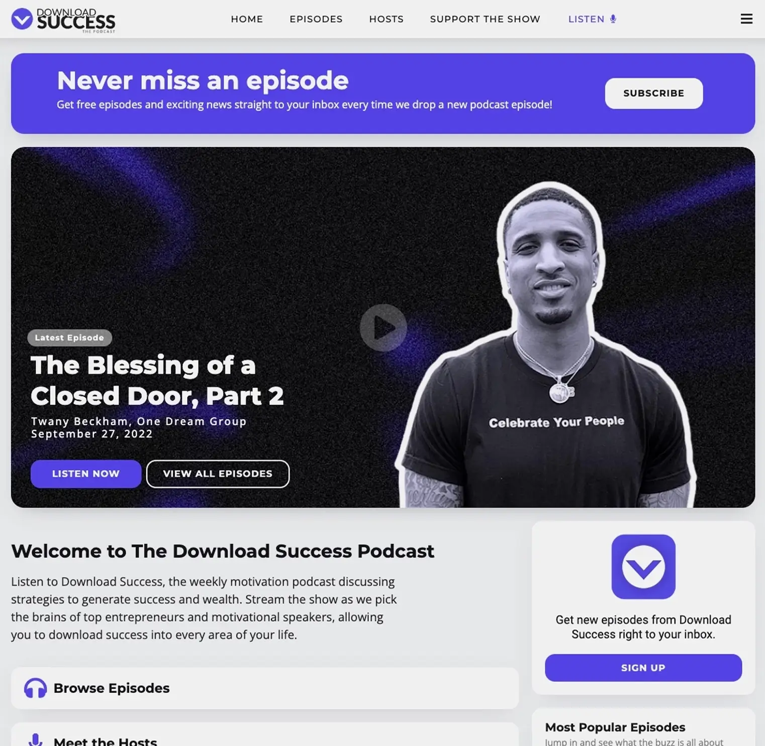 podcast web design