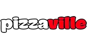 logo for pizzaville pizza in louisville kentucky